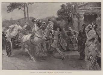 Ben-Hur, v Drury Lane, scéna u fontány Castalia